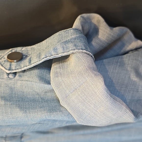 Ruby Rd. Chambray Cardigan Jacket - Picture 4 of 5